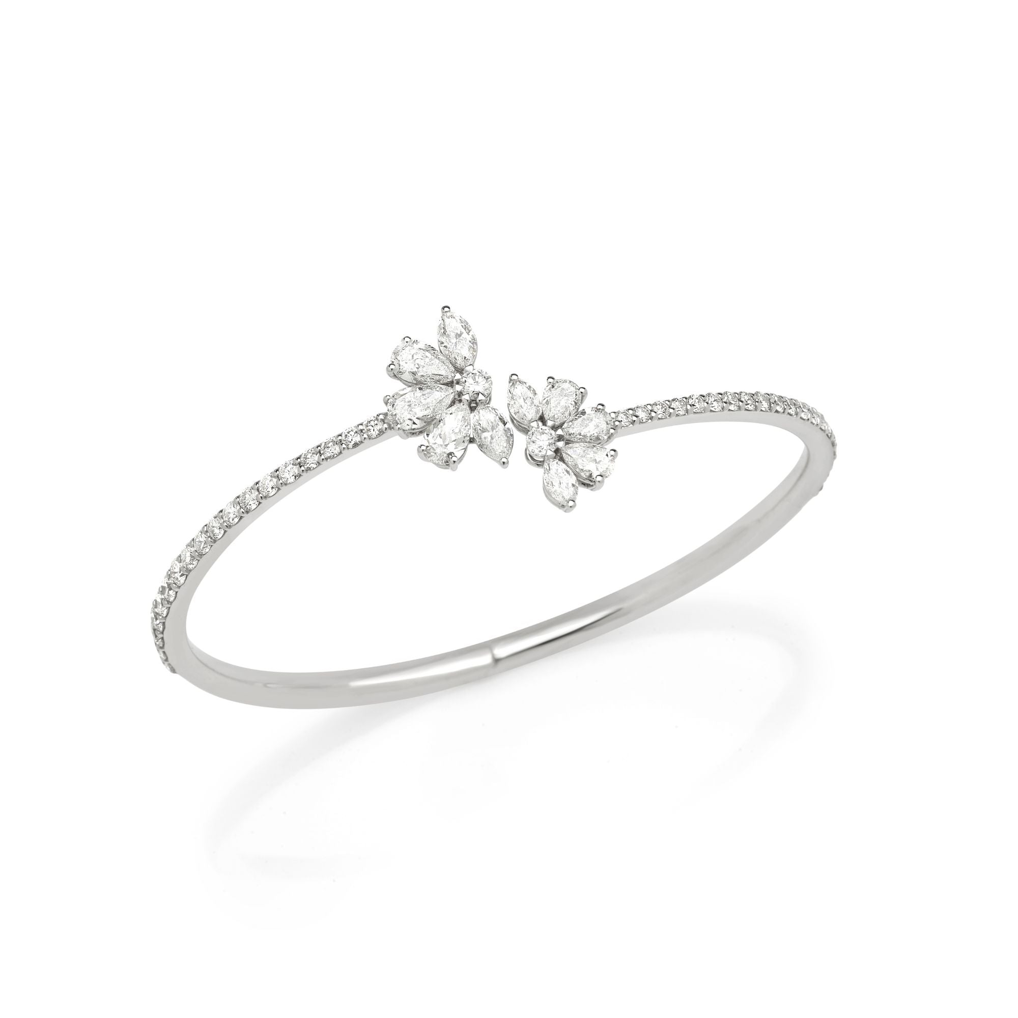 Diamond Cascade Fan Bangle